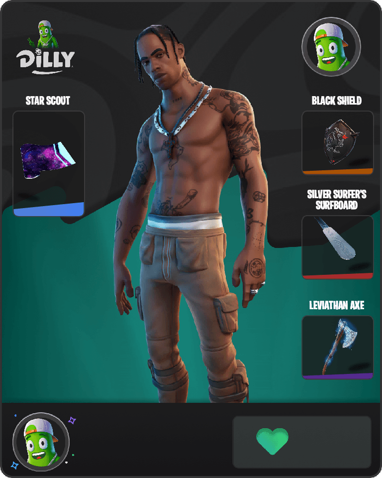 Travis Scott Fortnite combo