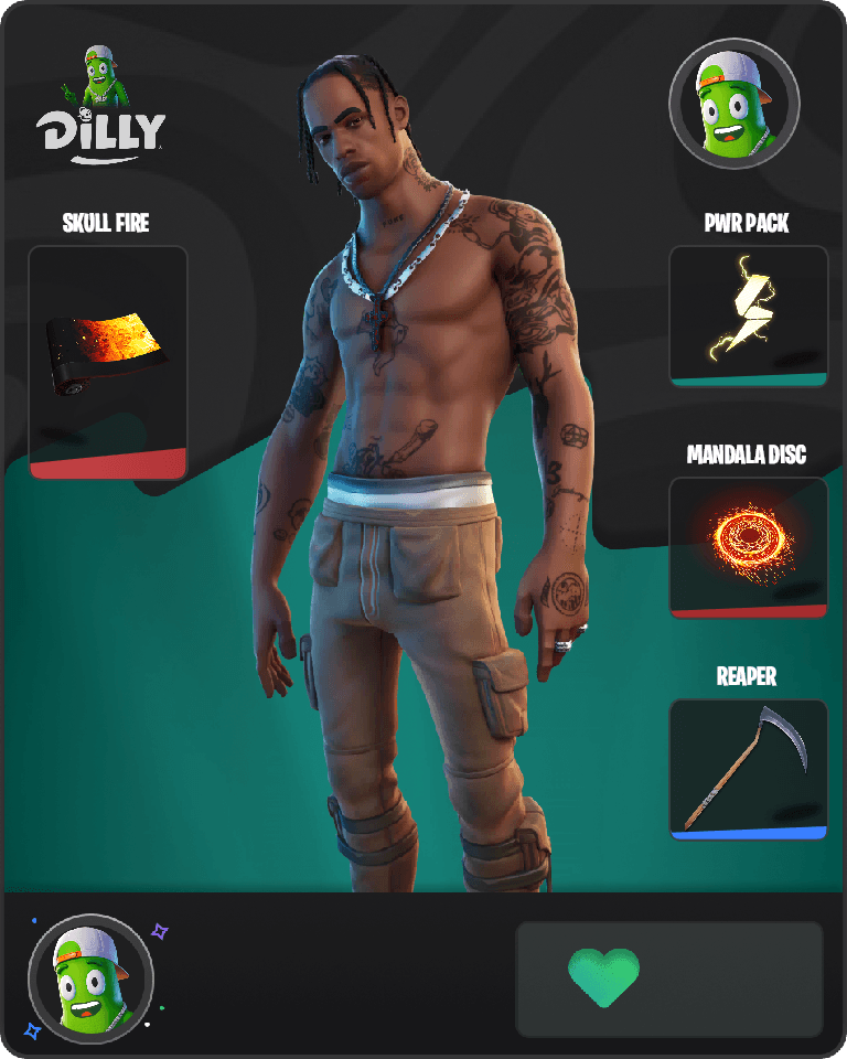 Travis Scott Fortnite combo