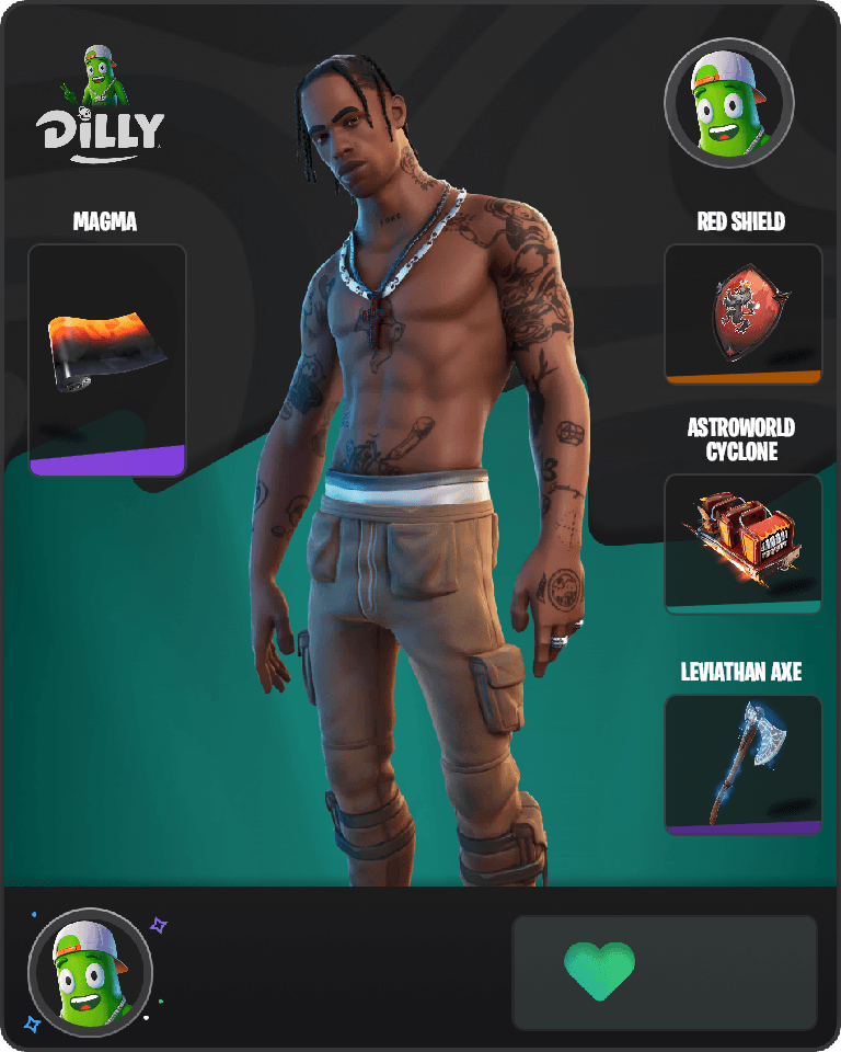 Travis Scott Fortnite combo