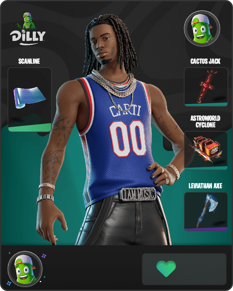 Playboi Carti Fortnite combo