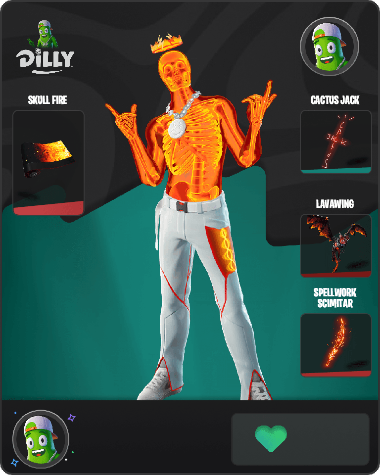 Inferno Skeleton Balvin Fortnite combo
