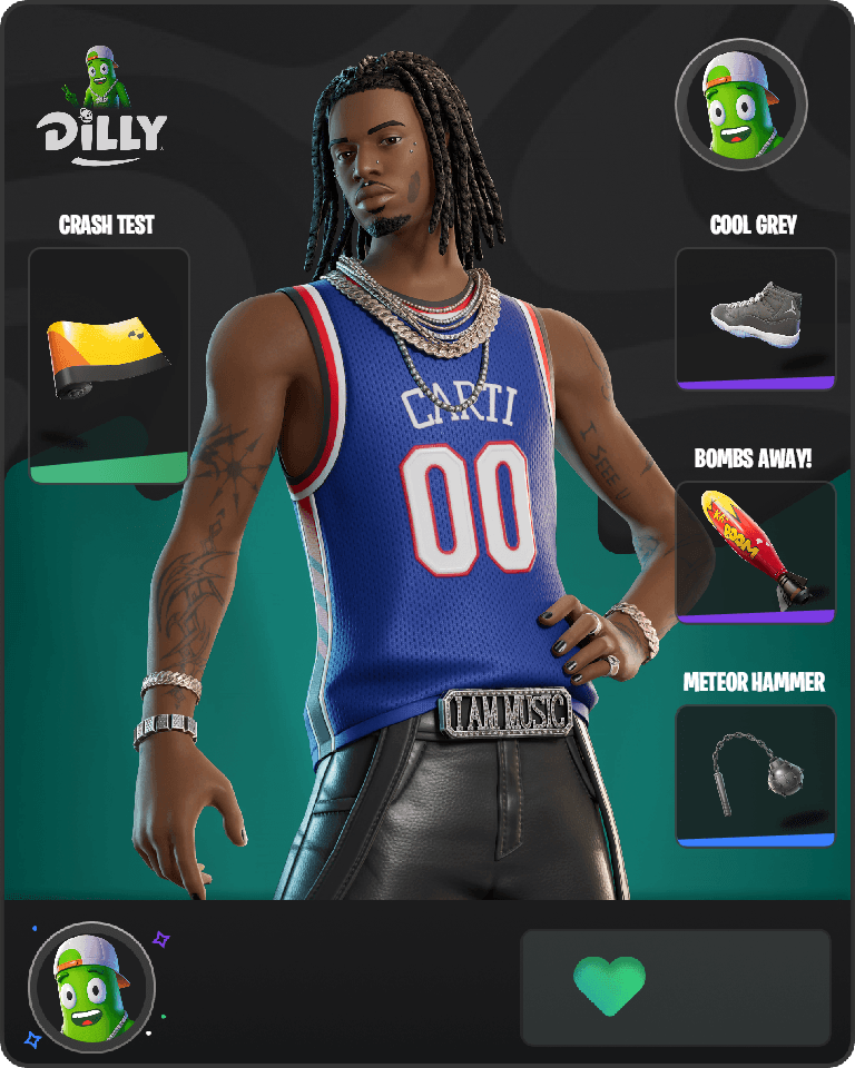 Playboi Carti Fortnite combo