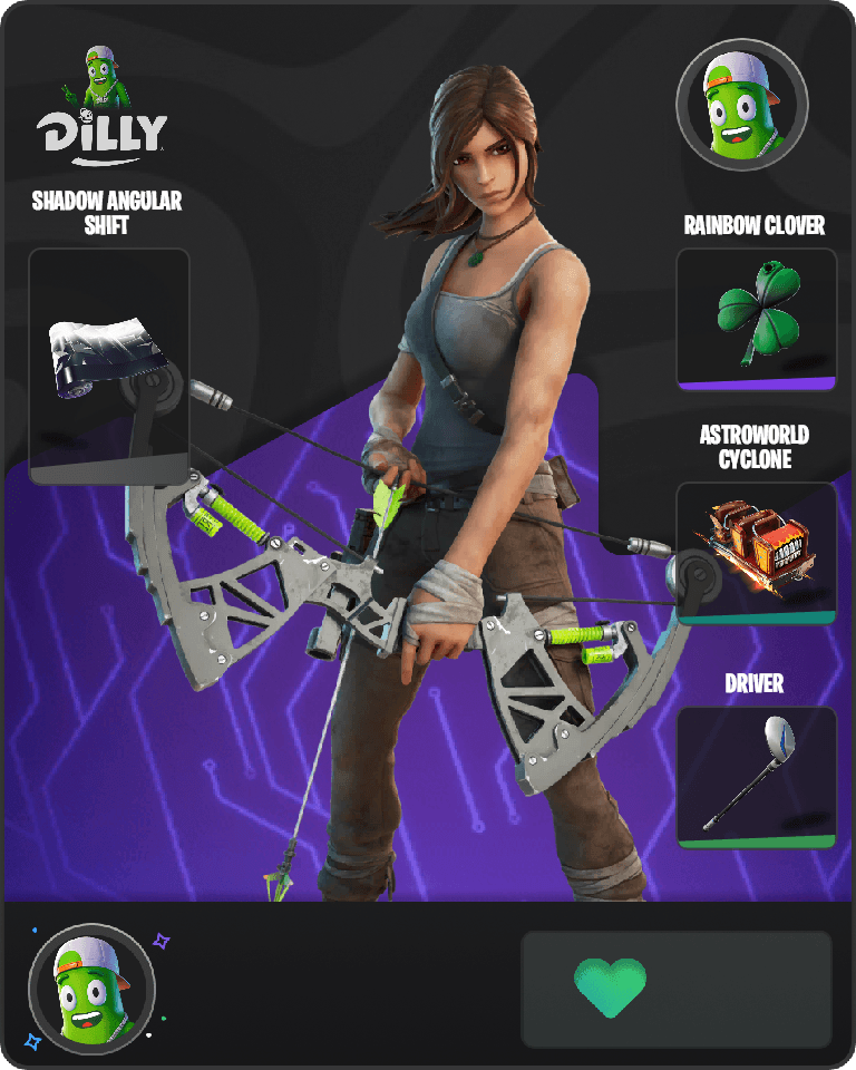 Lara Croft Fortnite combo