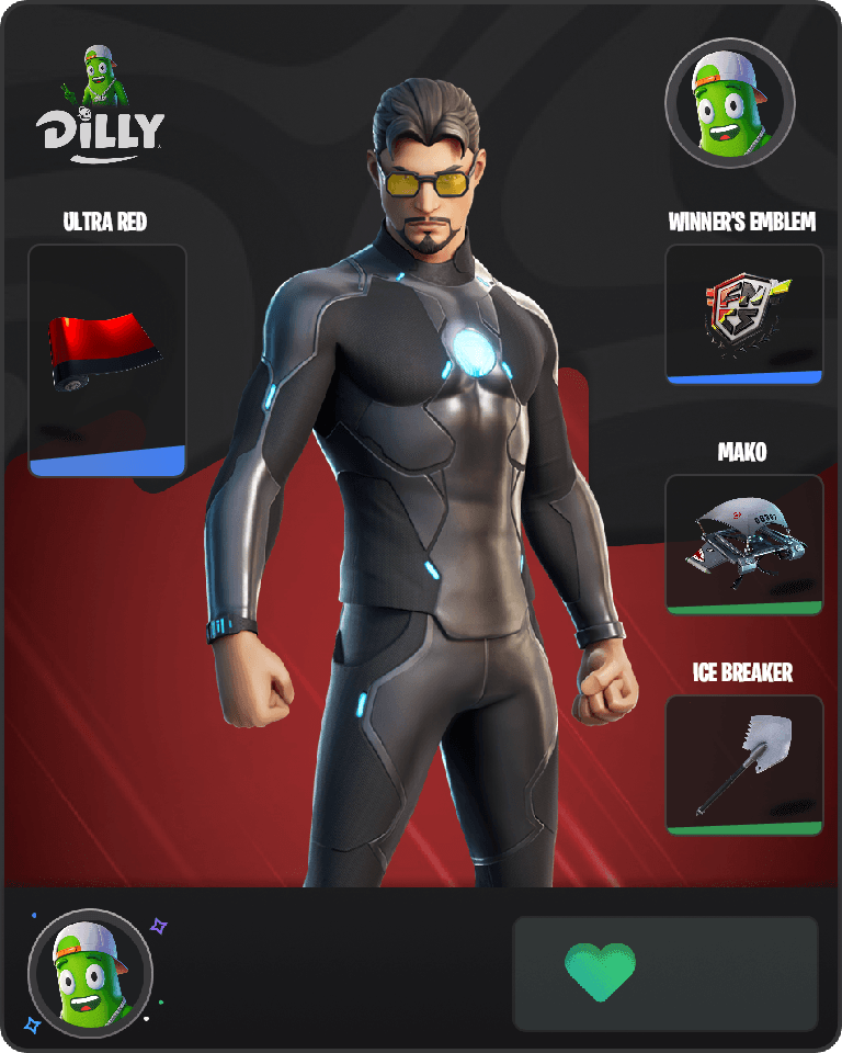 Tony Stark Fortnite combo