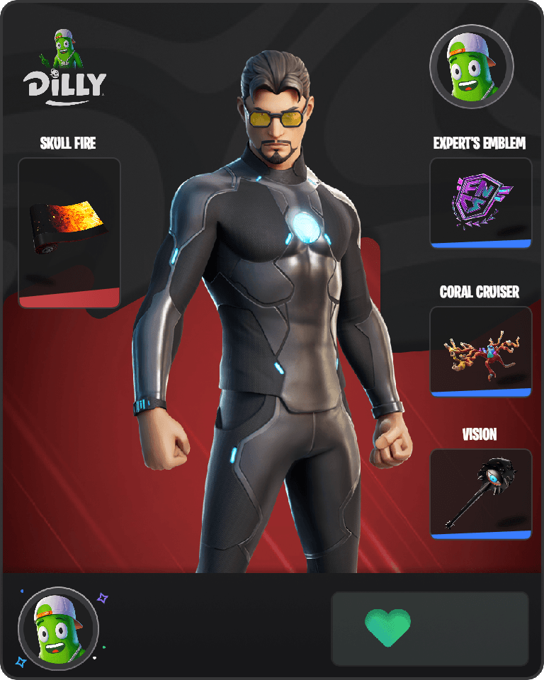 Tony Stark Fortnite combo