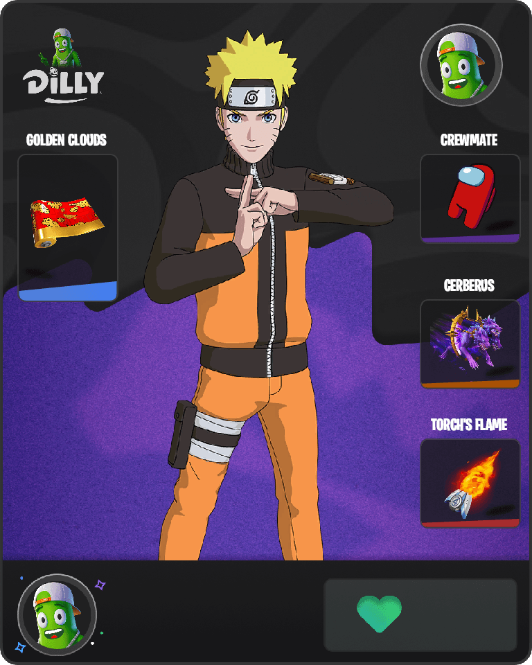 Naruto Uzumaki Fortnite combo