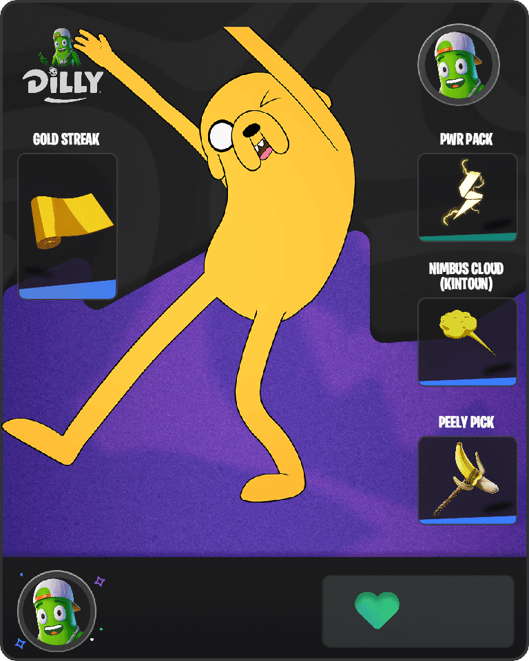 Jake the Dog Fortnite combo