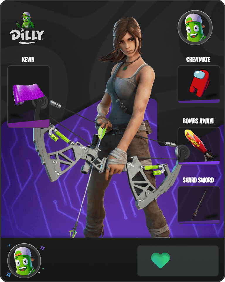 Lara Croft Fortnite combo