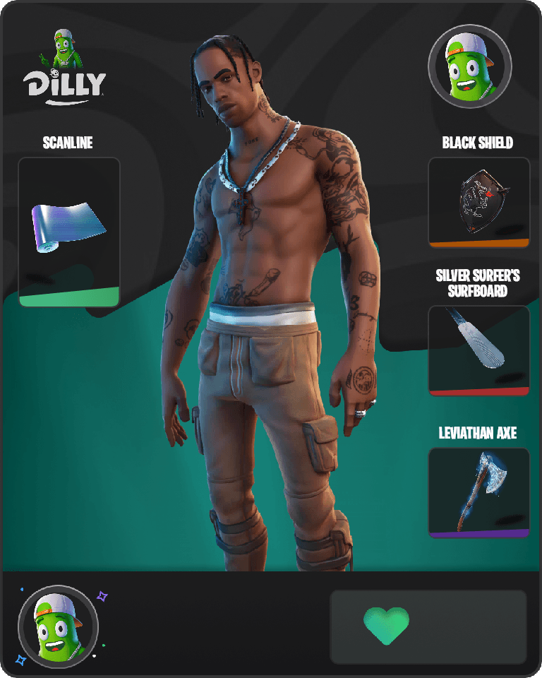 Travis Scott Fortnite combo