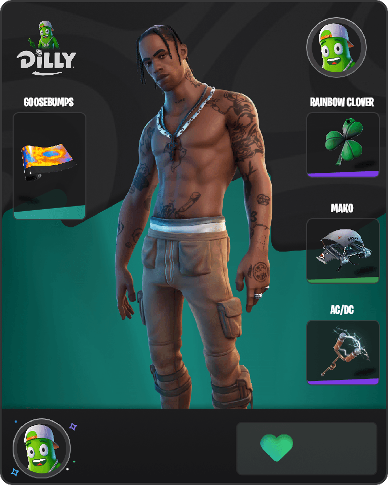 Travis Scott Fortnite combo