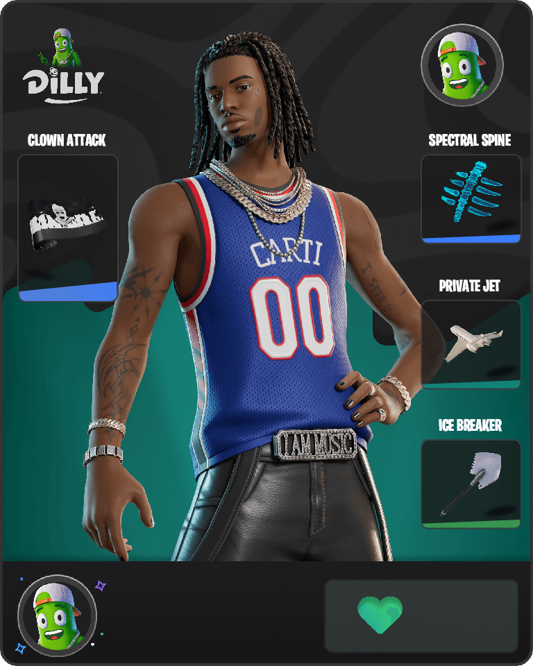 Playboi Carti Fortnite combo