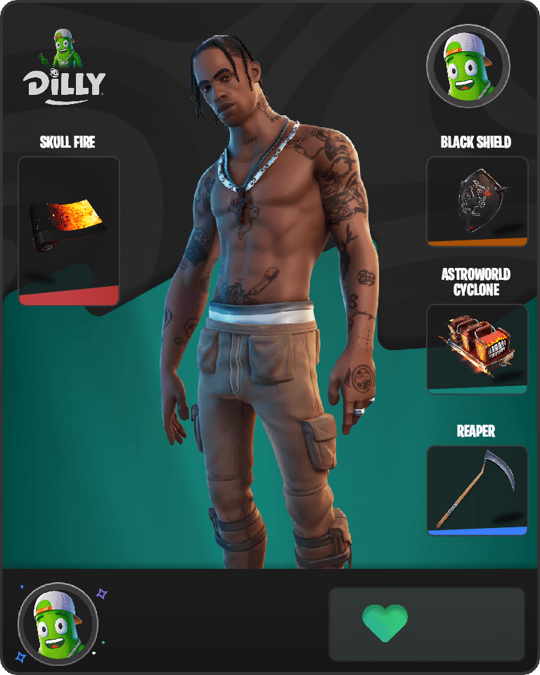 Travis Scott Fortnite combo