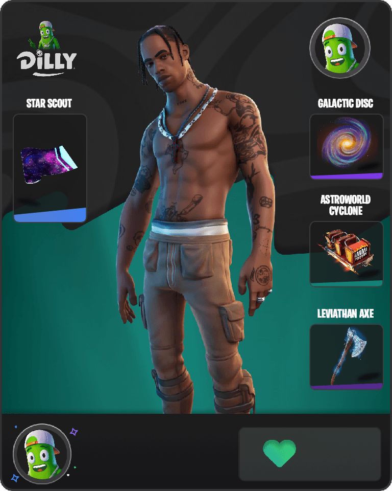 Travis Scott Fortnite combo