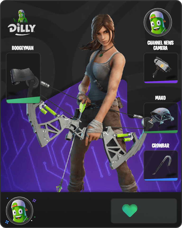 Lara Croft Fortnite combo