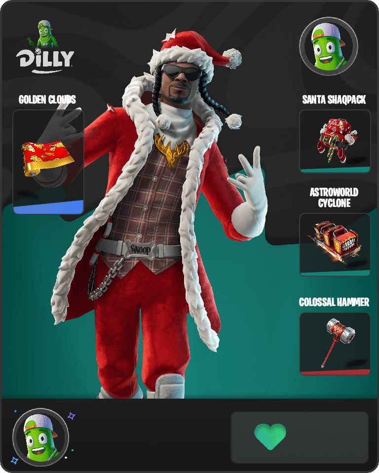 Santa Dogg Fortnite combo