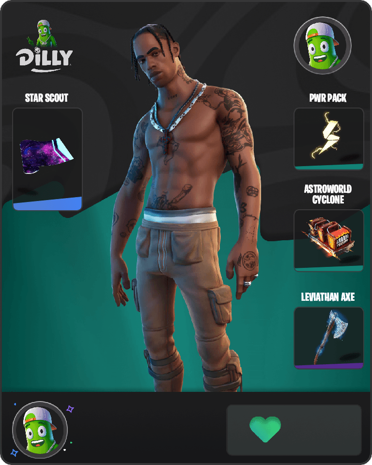 Travis Scott Fortnite combo