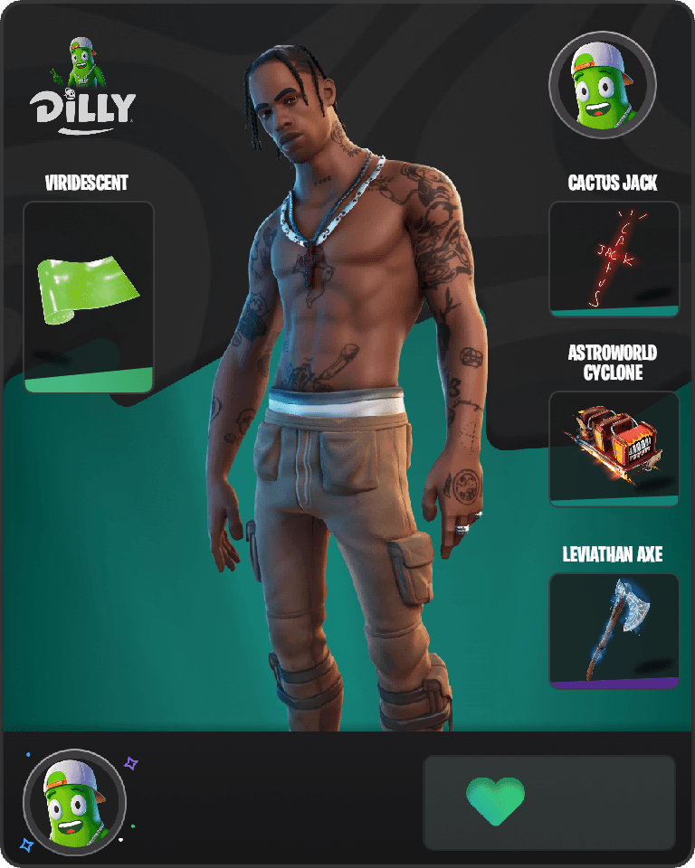 Travis Scott Fortnite combo
