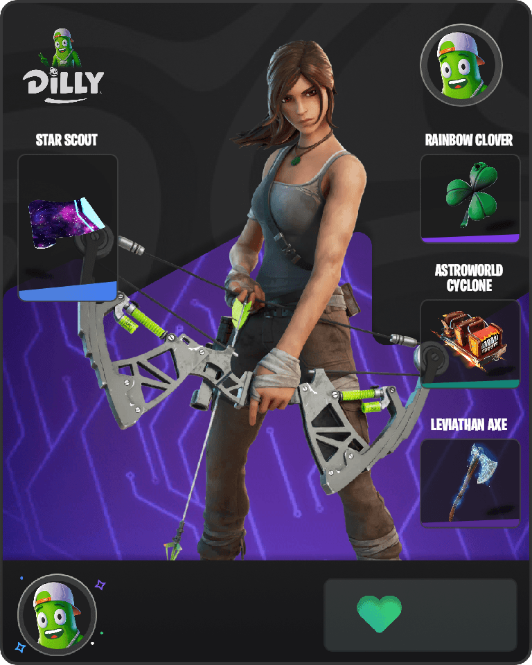 Lara Croft Fortnite combo