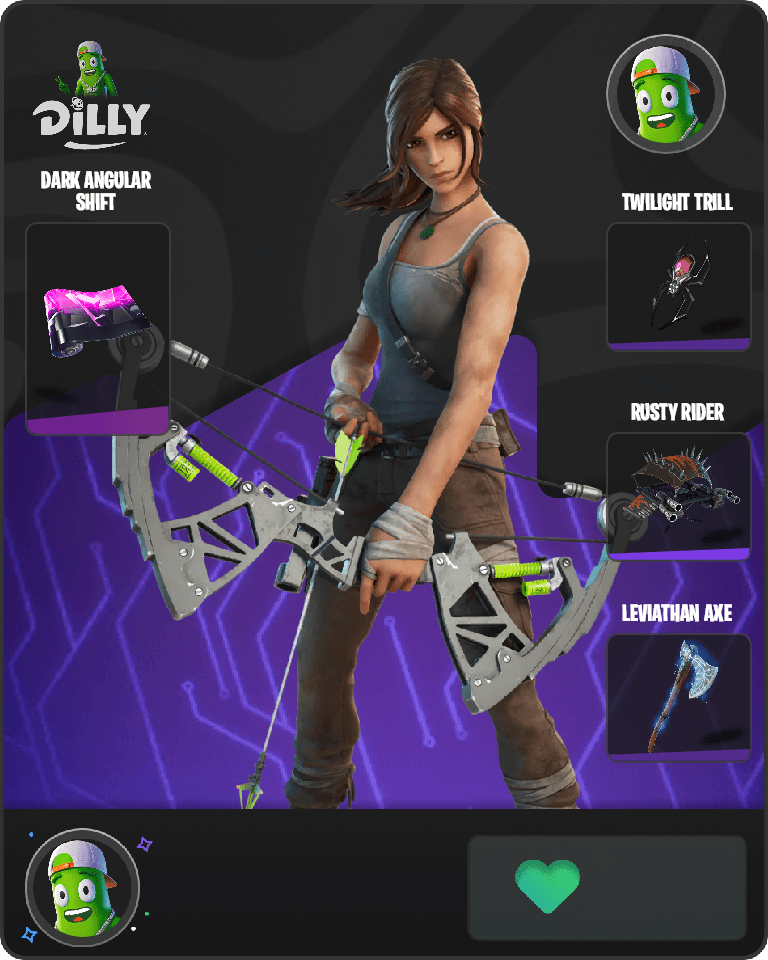 Lara Croft Fortnite combo