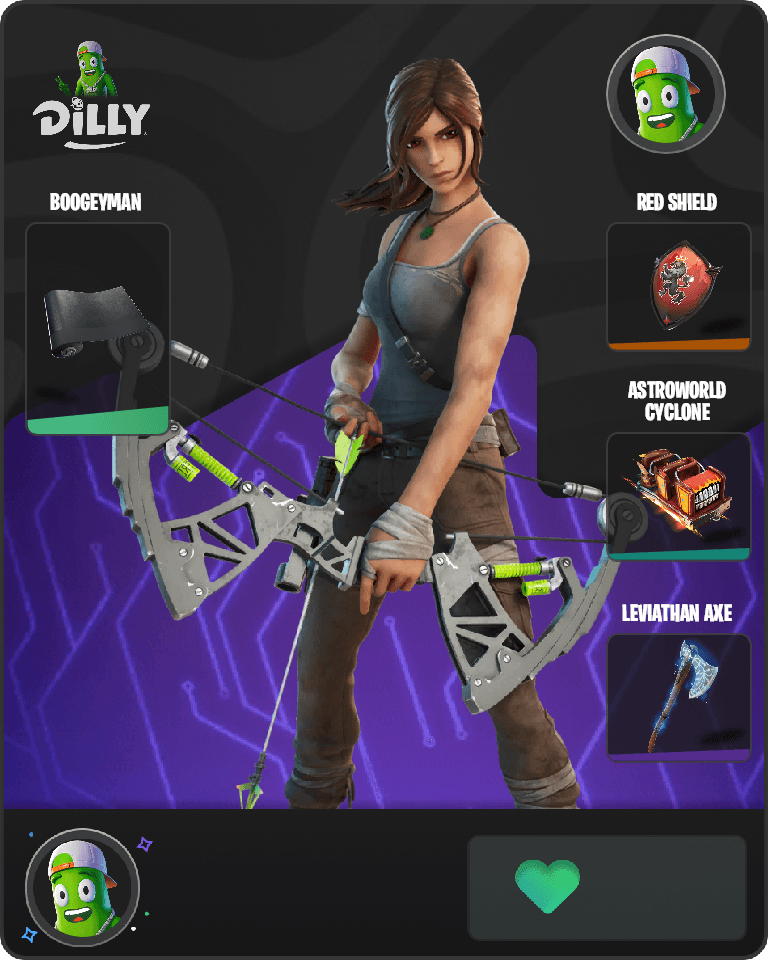 Lara Croft Fortnite combo