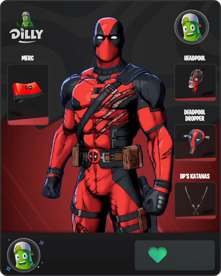 Deadpool (Pen & Ink) Fortnite combo