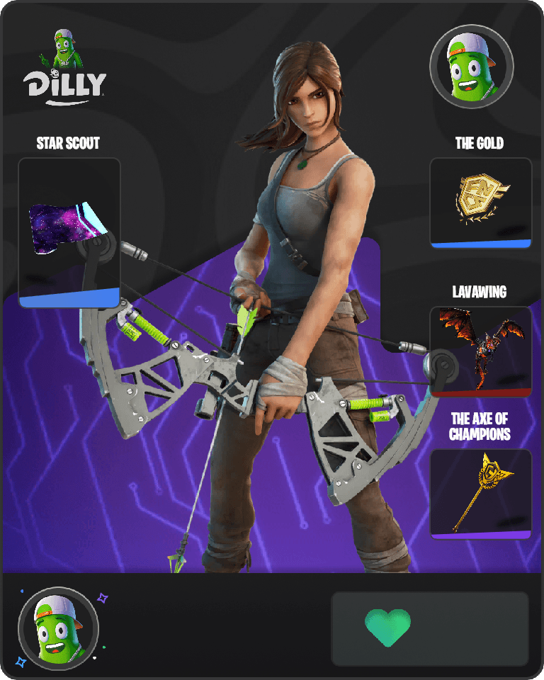 Lara Croft Fortnite combo
