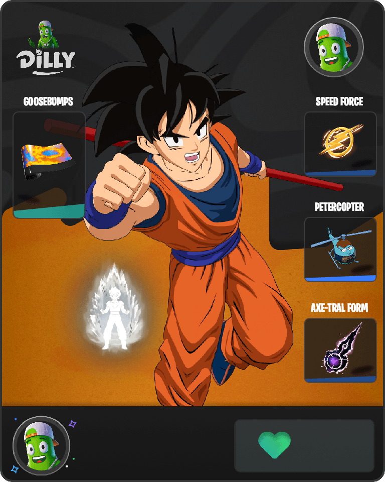 Son Goku Fortnite combo