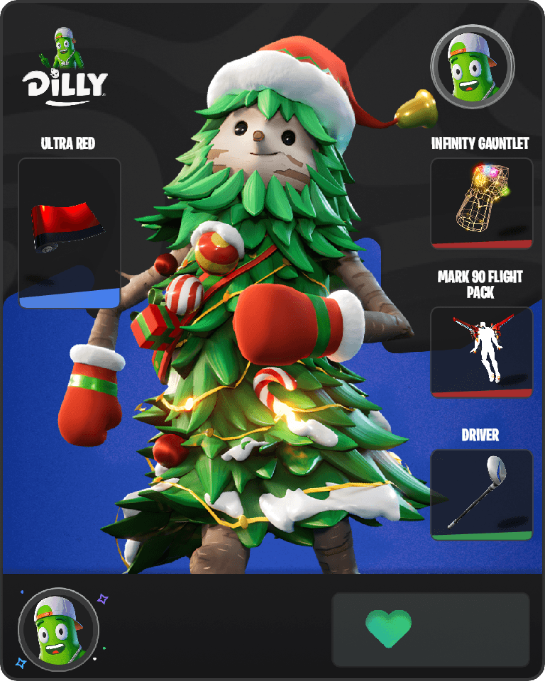 Winterfest Bushranger Fortnite combo