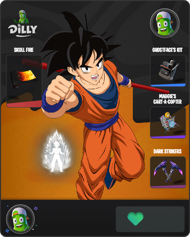Son Goku Fortnite combo