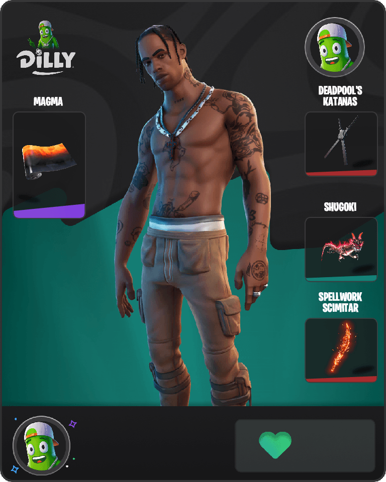 Travis Scott Fortnite combo