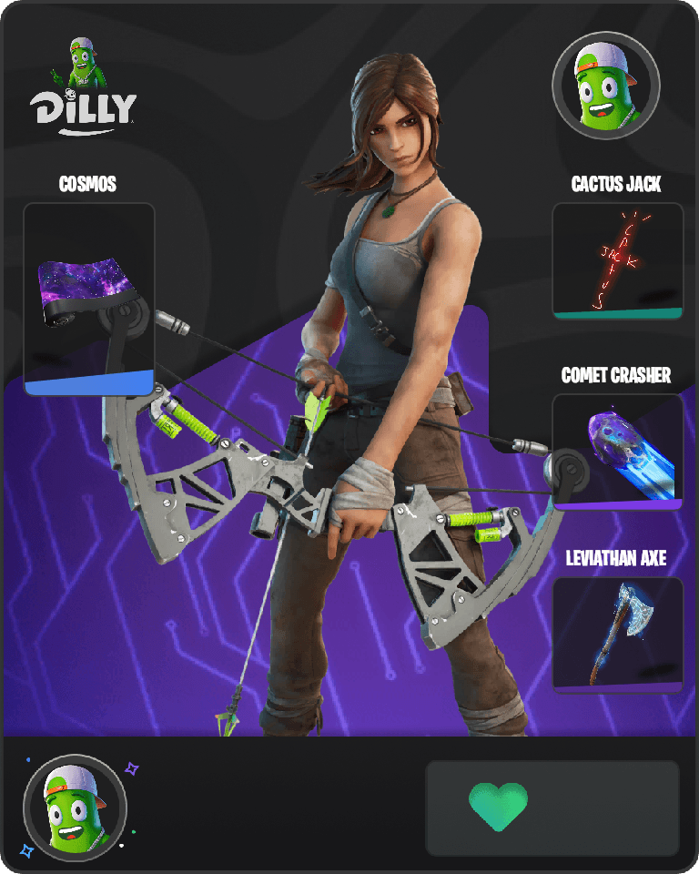 Lara Croft Fortnite combo
