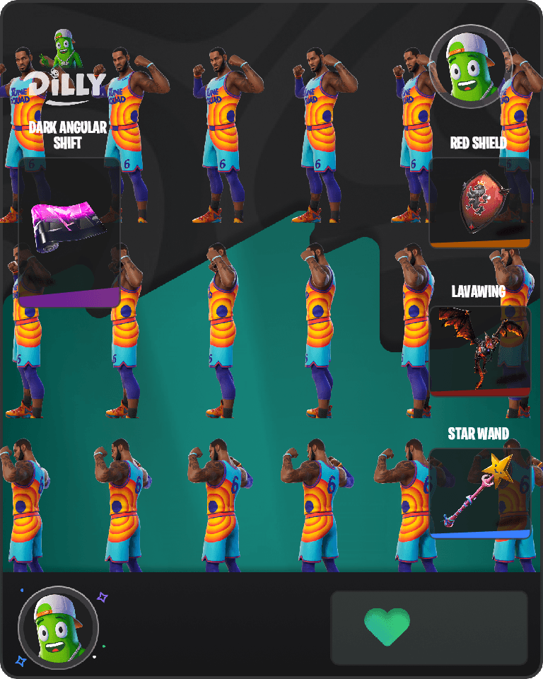 Tune Squad LeBron Fortnite combo