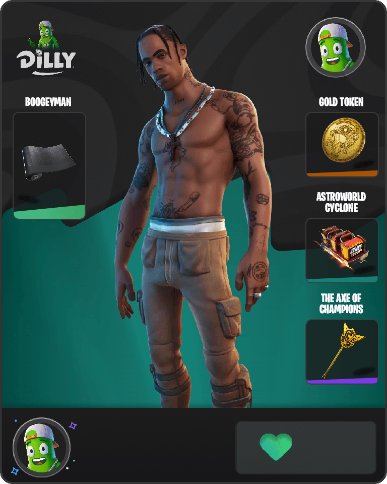Travis Scott Fortnite combo