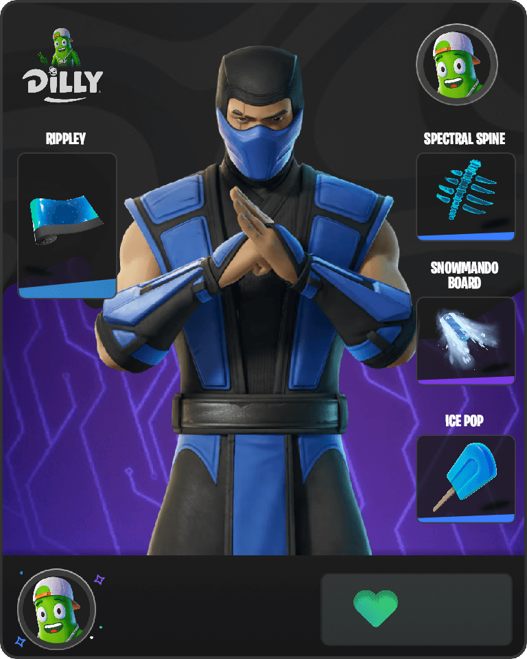 Sub-Zero (MK3) Fortnite combo