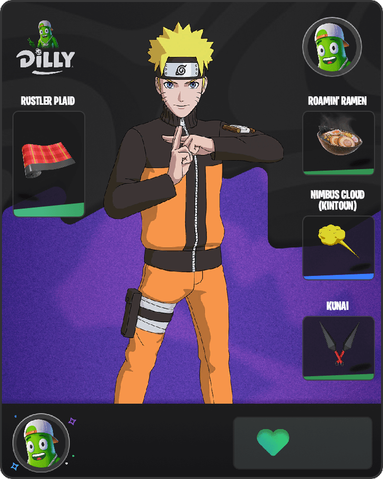 Naruto Uzumaki Fortnite combo