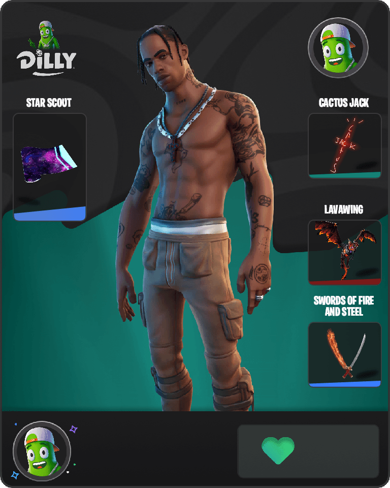 Travis Scott Fortnite combo