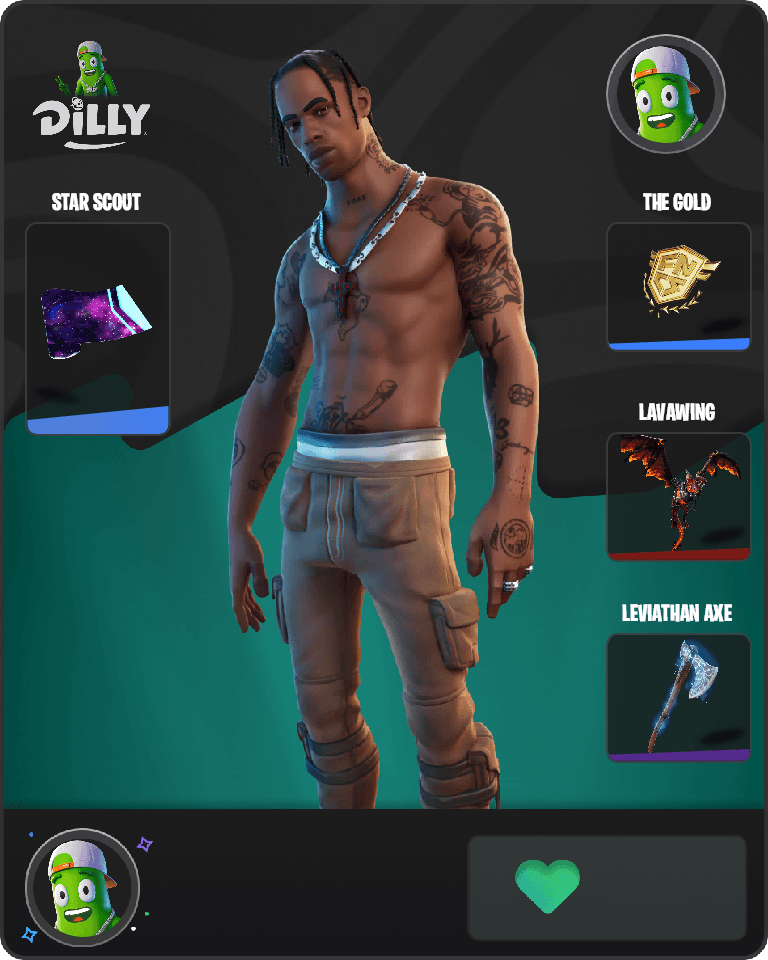 Travis Scott Fortnite combo