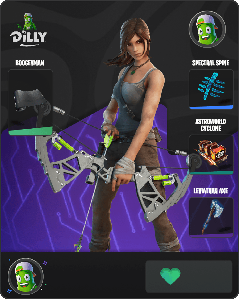 Lara Croft Fortnite combo