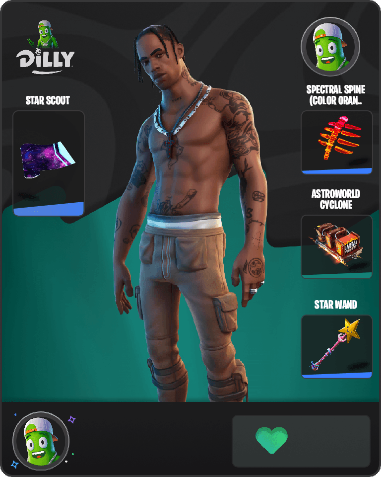 Travis Scott Fortnite combo