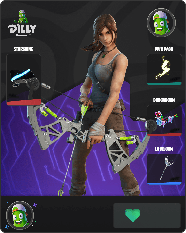 Lara Croft Fortnite combo