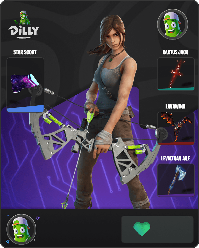 Lara Croft Fortnite combo