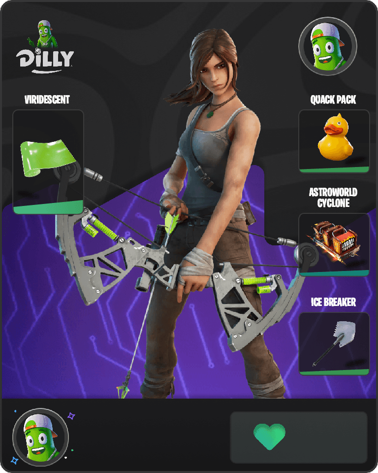 Lara Croft Fortnite combo