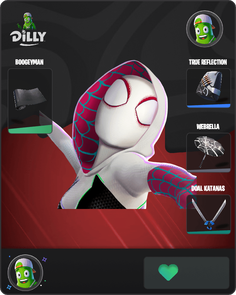 Spider-Gwen Fortnite combo