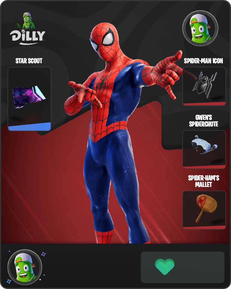 Spider-Man Fortnite combo