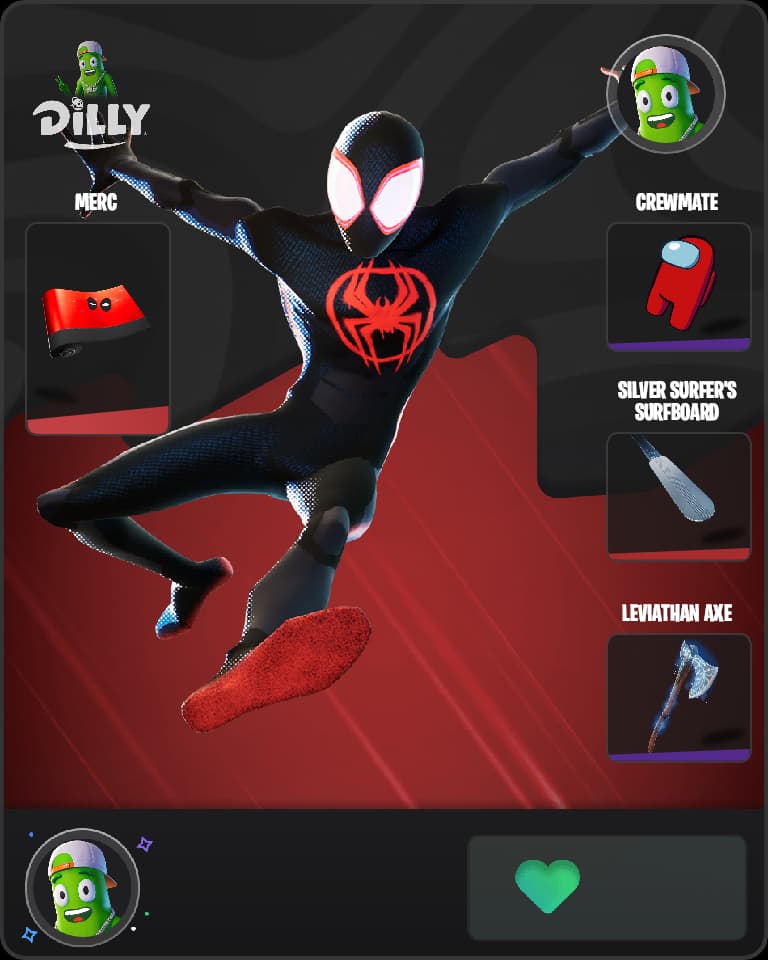 Spider-Man (Miles Morales) combo by Fortnitehe