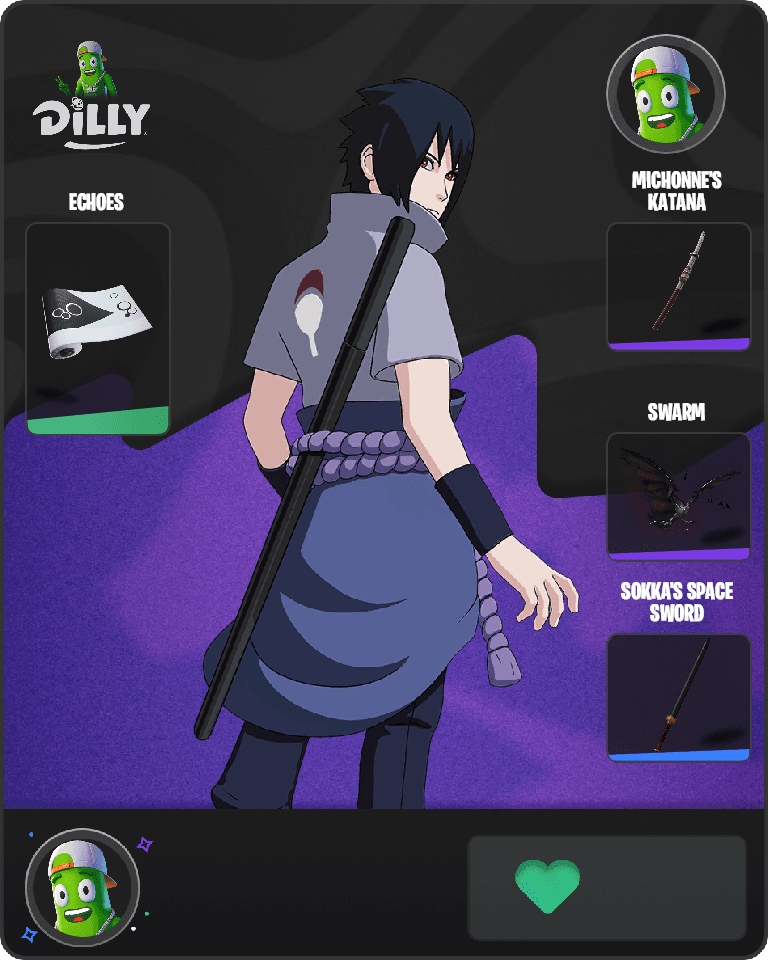 Sasuke Uchiha Fortnite combo