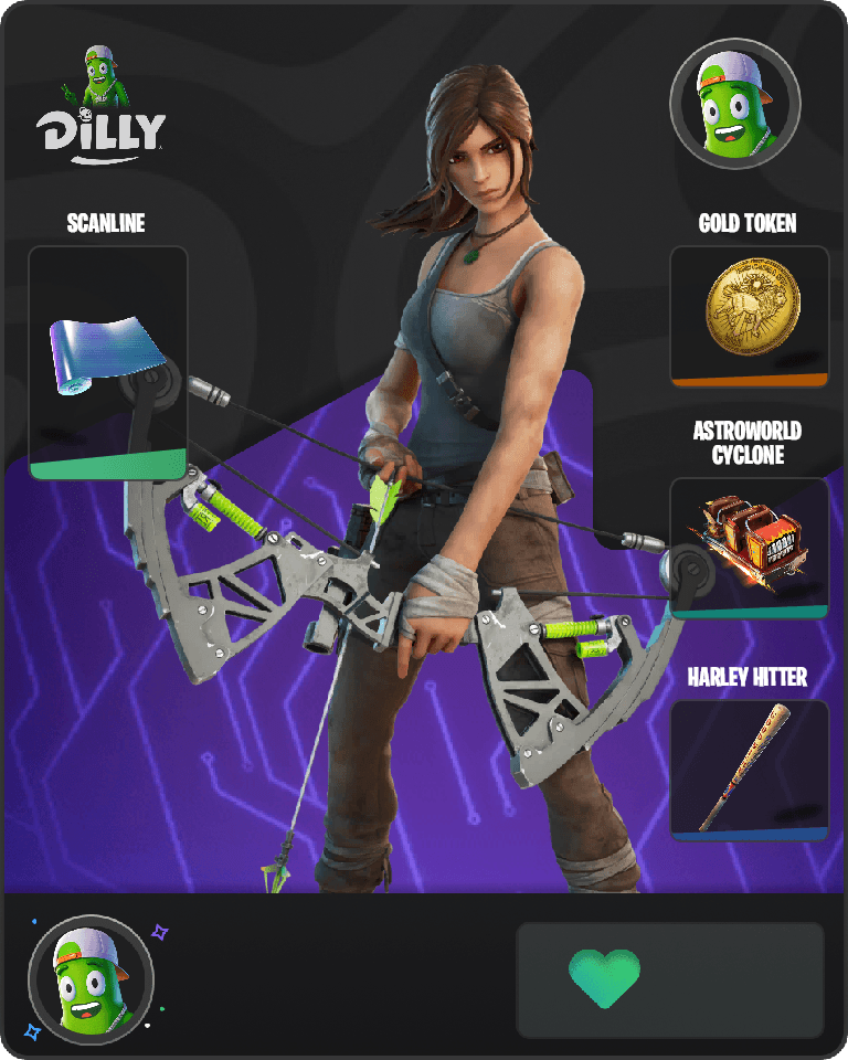 Lara Croft Fortnite combo
