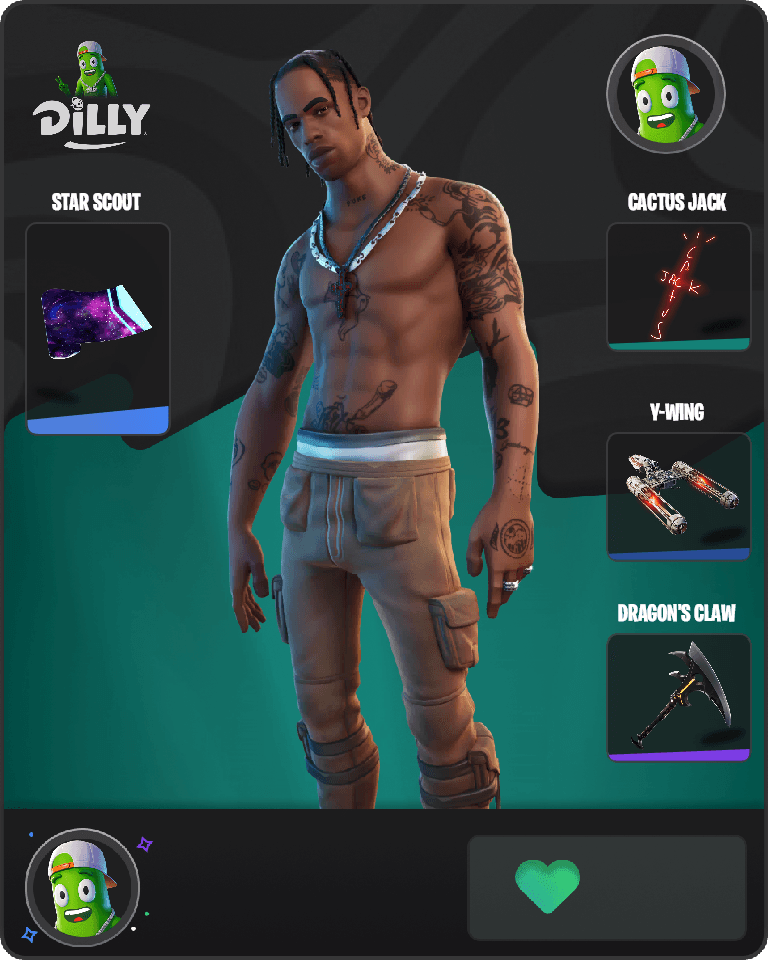 Travis Scott Fortnite combo