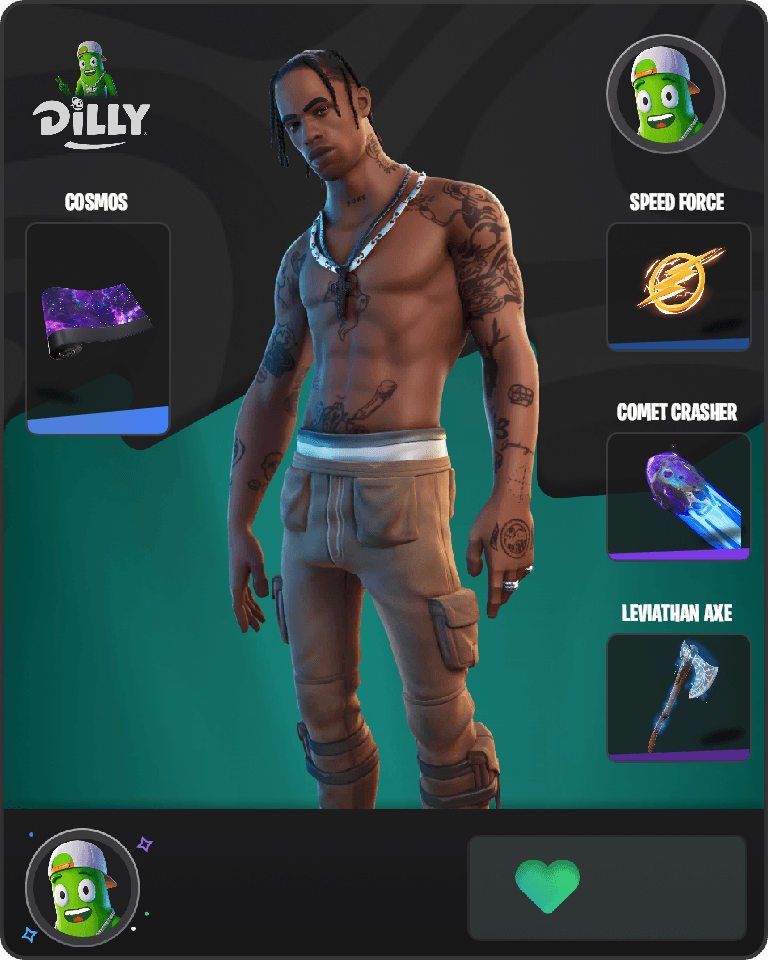 Travis Scott Fortnite combo