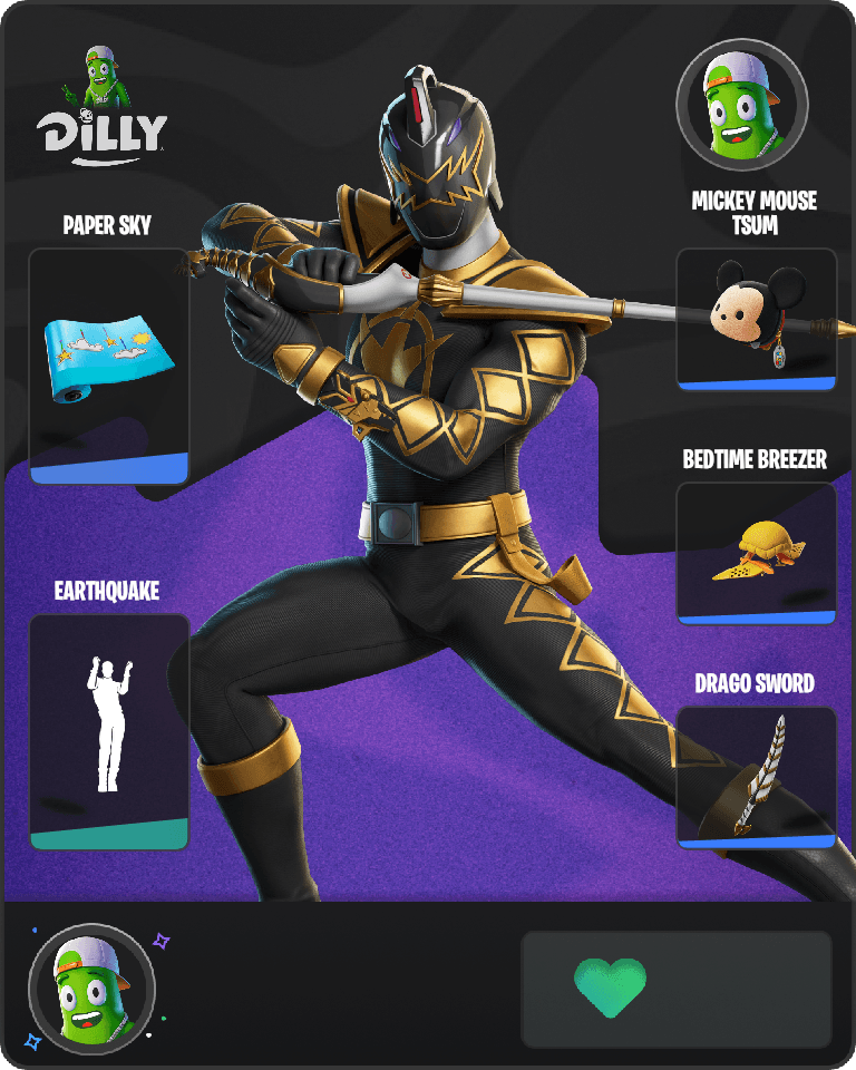 Black Dino Ranger Fortnite combo